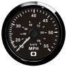 
Indicateur de vitesse Pitot 0-55 MPH noir/noir 
