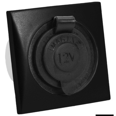 Prise étanche allume cigares noire | EAN 8033137091360 Ref 14.491.11