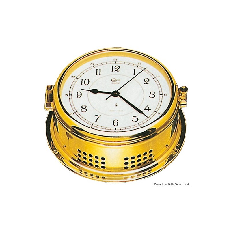
Horloge marine Barigo boîtier en laiton 180 mm 
