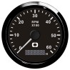 
Compte-tours 0-6000 tpm noir/noir 
