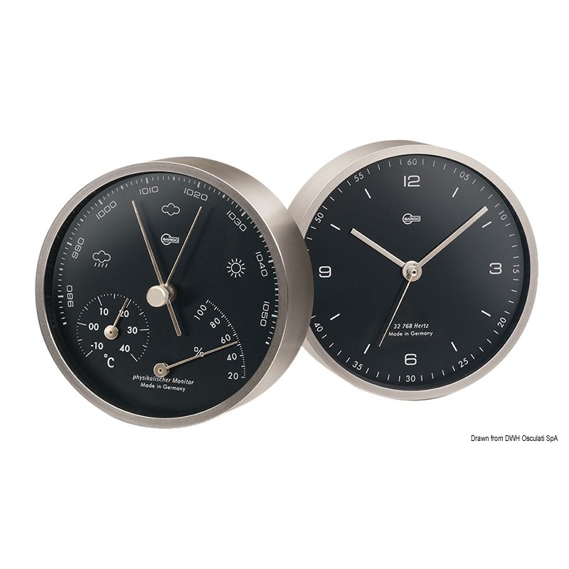 
Horloge noir Barigo Pentable 
