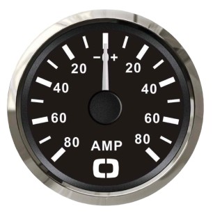 Ampèremètre + shunt 80 A noir/polie | EAN 8033137040801 Ref 27.321.24
