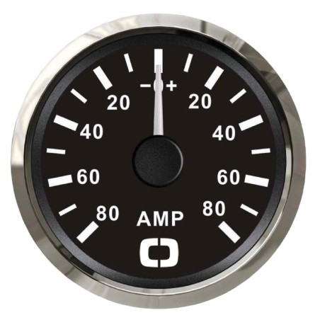 Ampèremètre + shunt 80 A noir/polie | EAN 8033137040801 Ref 27.321.24