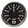 
Ampèremètre avec shunt 80 A noir/polie 
