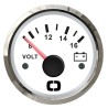 
Voltmètre 8/16 V blanc/polie 
