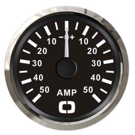 Ampèremètre + shunt 50 A noir/polie | EAN 8033137040795 Ref 27.321.23