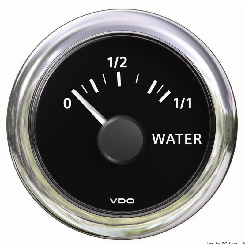 
Indicateur niveau eau 10/180 ohm noir 
