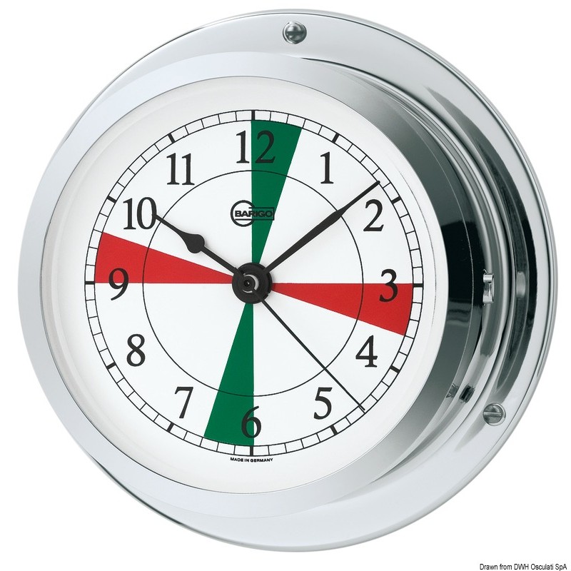 
Horloge quartz radiosecteurs Barigo Star lait.chr. 
