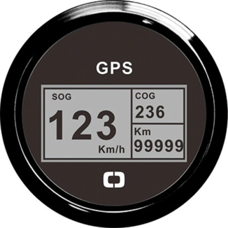 Indicateur vitesse compas totalisat GPS noir/noir | EAN 8033137035654 Ref 27.781.02