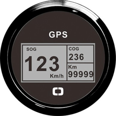 Indicateur vitesse compas totalisat GPS noir/noir | EAN 8033137035654 Ref 27.781.02