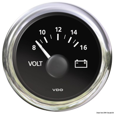 Voltmètre 8/16 V noir | EAN 8033137015786 Ref 27.586.01