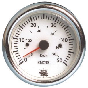 Speedomètre Guardian 0-50 nœuds blanc 12 V | EAN 8033137116513 Ref 27.524.01