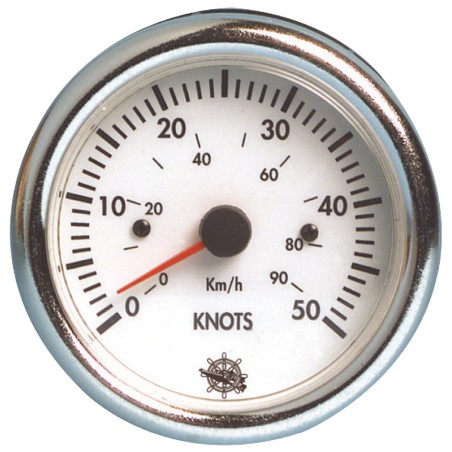Speedomètre Guardian 0-50 nœuds blanc 12 V | EAN 8033137116513 Ref 27.524.01
