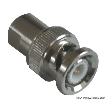 Glomex FME male / BNC male RA355 adaptor | EAN 8051566303144 Ref 29.990.27