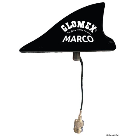 Antenne GLOMEX MAKO VHF 250mm noire  Ref 29.998.02