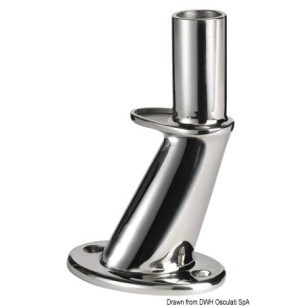 Glomex antenna base AISI316 polished 126 mm | EAN 8051566302222 Ref 29.927.01