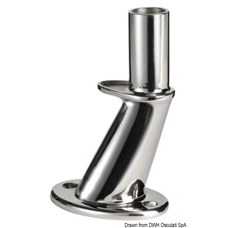 Glomex antenna base AISI316 polished 126 mm | EAN 8051566302222 Ref 29.927.01