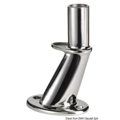 Glomex antenna base AISI316 polished 126 mm | EAN 8051566302222 Ref 29.927.01