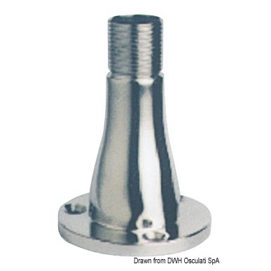 Glomex antenna base AISI316 polished 150 mm | EAN 8051566300341 Ref 29.927.00
