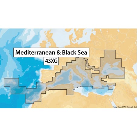 Navionics XL9-43XG nautical chart | EAN 8054242908800 Ref 29.080.08