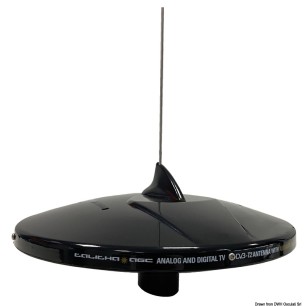 GLOMEX Talitha AGC/DAB AM-FM TV antenna black | EAN 8033137211072 Ref 29.926.21
