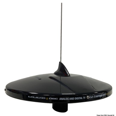 GLOMEX Talitha AGC/DAB AM-FM TV antenna black | EAN 8033137211072 Ref 29.926.21