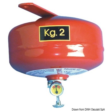 Extincteur pluie de poudre ogive 2 kg | EAN 8033137119583 Ref 31.515.02