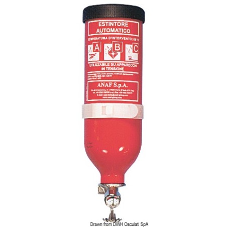 Extincteur pluie de poudre cylindrique 1 kg | EAN 8033137119576 Ref 31.515.01