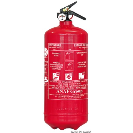 Extincteur poudre Solas 3 kg MED | EAN 8033137119521 Ref 31.451.03