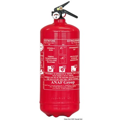 Extincteur poudre Solas 3 kg MED | EAN 8033137119521 Ref 31.451.03
