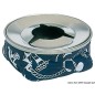 
Cendrier acier inox bleu 
