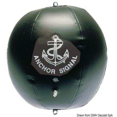 Ballon de mouillage noir gonflable | EAN 8033137014123 Ref 30.654.00