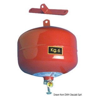 Extincteur pluie de poudre ogive 6 kg | EAN 8033137119606 Ref 31.515.05