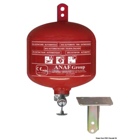 Extincteur pluie de poudre ogive 3 kg | EAN 8033137119590 Ref 31.515.03