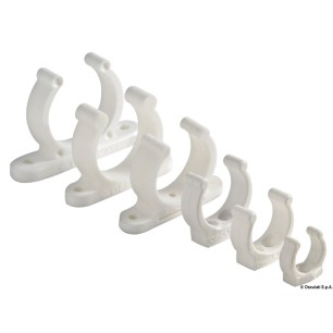 Clip plastique robuste blanc 25 mm | EAN 8033137121296 Ref 34.354.04