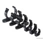 
Clip plastique robuste noir 20 mm 

