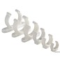 
Clip plastique robuste blanc 35 mm 
