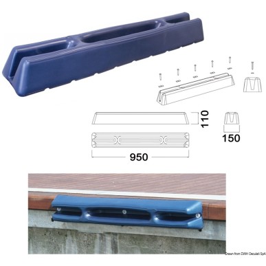Défense ponton 950 mm bleu | EAN 8033137120831 Ref 33.519.10