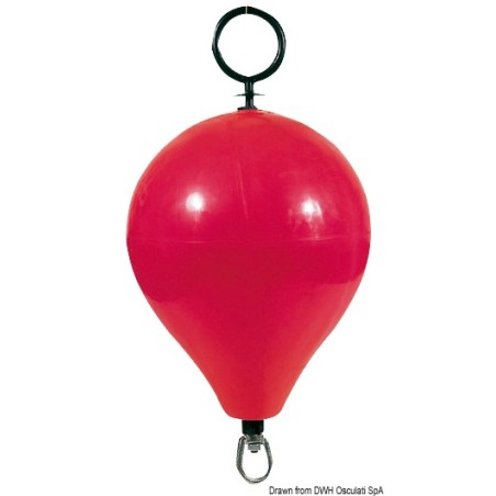 Bouée Polyform CC3 rouge sans tige centrale | EAN 743952006064 Ref 33.602.02
