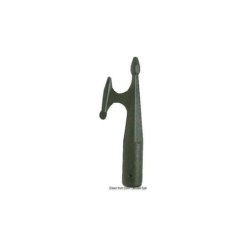 
Gaffe polypropylène noir 30 mm 

