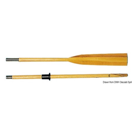 Aviron hêtre séparé deux 250 cm | EAN 8033137121678 Ref 34.456.25