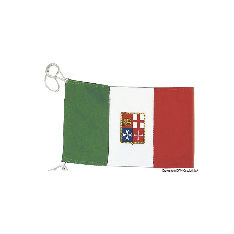 
Pavillon Italien Marine Marchande 50 x 75 cm 
