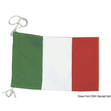 Pavillon de courtoisie Italie polyester 20 x 30 cm  Ref 35.453.00