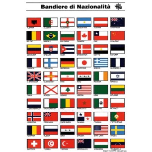 Tableau adhesif pavillons nationalités | EAN 8033137123078 Ref 35.452.95