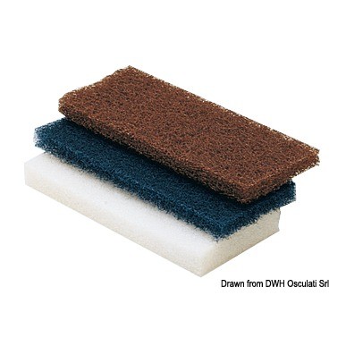 Paire de tampons abrasifs fort marron | EAN 8033137124754 Ref 36.170.30