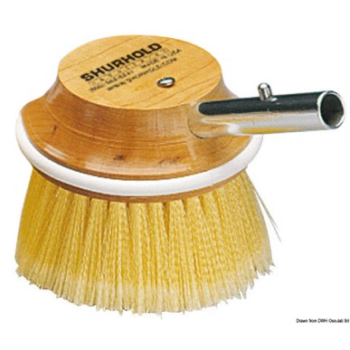 Brosse ronde 5" polyester jaune | EAN 703485200506 Ref 36.050.00