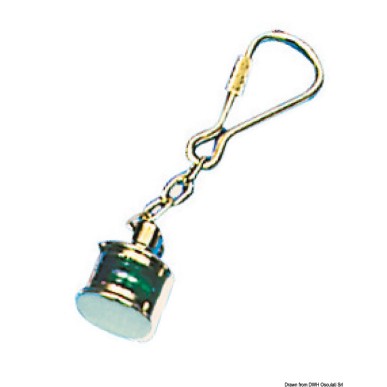 Porte-clés + anneau laiton poli Lampe | EAN 8033137004322 Ref 35.837.00