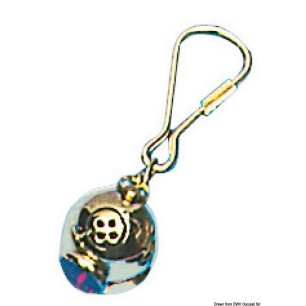 Porte-clés + anneau laiton poli Scaphandre | EAN 8033137004308 Ref 35.835.00