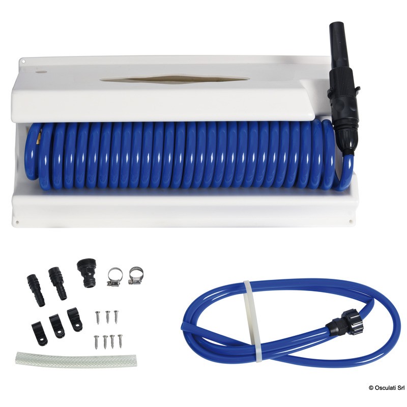 
Conteneur p. tuyau eau en spirale 7,5 m 
