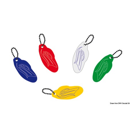 Porte-clés mousse souple Bateau moteur bleu | EAN 8033137124327 Ref 35.823.02